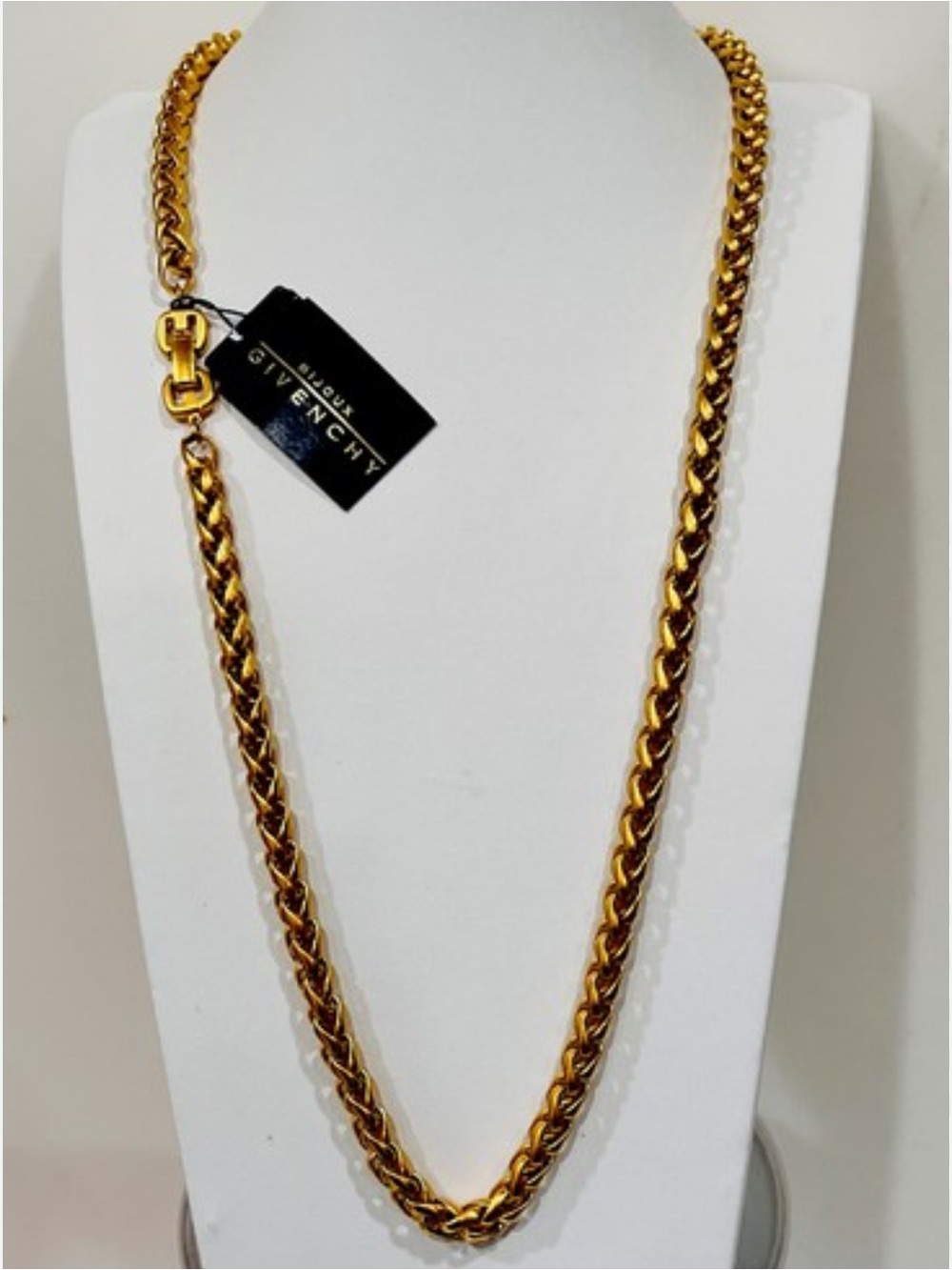 Givenchy Gold-Tone Vintage Braided Rope Necklace